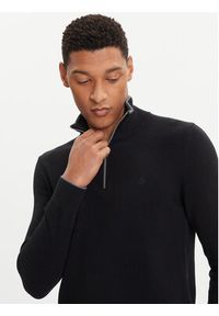 Marc O'Polo Sweter 529 5144 60314 Czarny Regular Fit. Typ kołnierza: polo. Kolor: czarny. Materiał: bawełna #4
