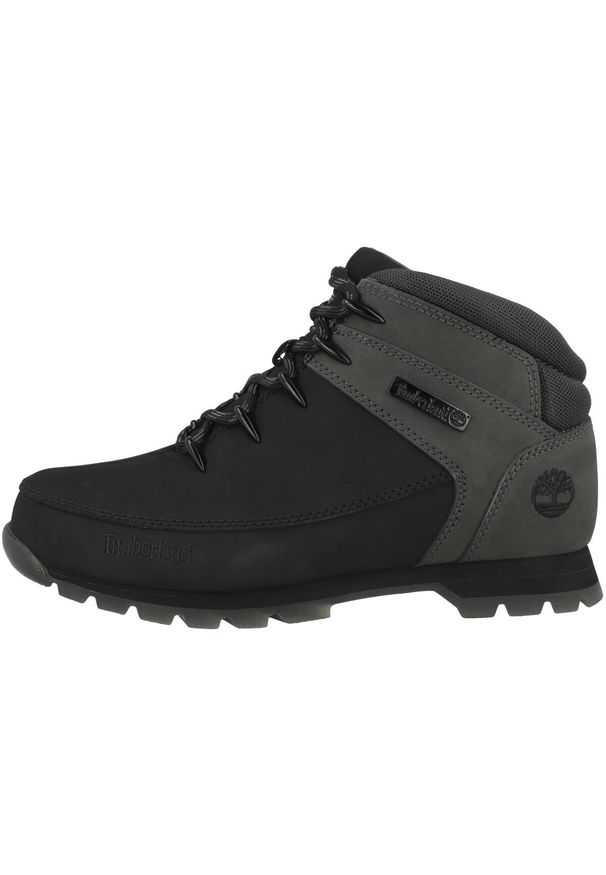 Buty trekkingowe męskie Timberland Euro Sprint. Wysokość cholewki: za kostkę. Zapięcie: sznurówki. Kolor: czarny. Materiał: materiał, skóra, tkanina, syntetyk. Szerokość cholewki: normalna. Sport: bieganie