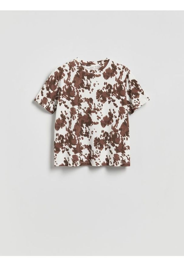 Reserved - T-shirt ze zwierzęcym motywem - inny. Materiał: bawełna. Wzór: motyw zwierzęcy
