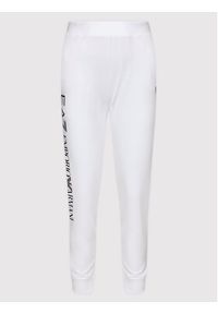EA7 Emporio Armani Spodnie dresowe 8NTP85 TJCQZ 0102 Biały Regular Fit. Kolor: biały. Materiał: bawełna #2