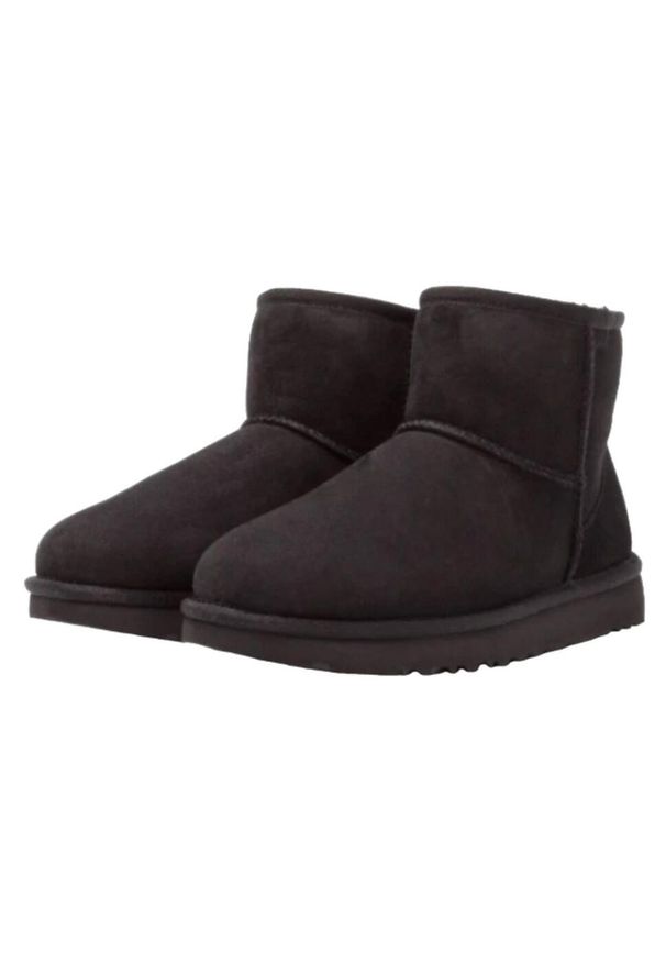 Ugg Mini Classic Ii Czarne Buty Damskie. Okazja: na co dzień. Kolor: czarny. Sezon: zima. Styl: casual
