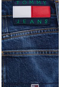 Tommy Jeans Jeansy CE759 damskie high waist. Stan: podwyższony. Kolor: niebieski