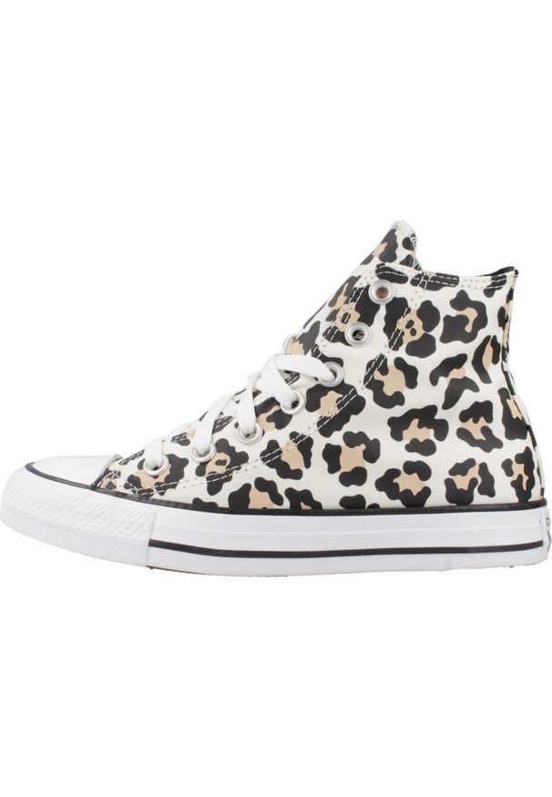 Tenisówki Converse Model Chuck Taylor All Star Leopard Kolor Nadruk Zwierzęcy. Kolor: wielokolorowy. Materiał: tkanina. Wzór: motyw zwierzęcy, nadruk