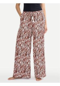 Triumph Spodnie materiałowe Summer 10227246 Brązowy Wide Leg. Kolor: brązowy. Materiał: syntetyk #1