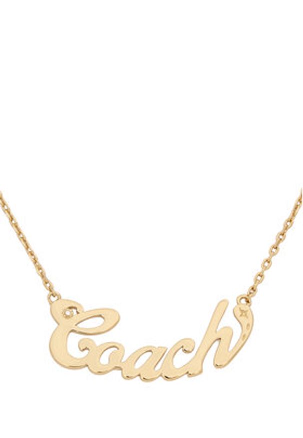 Coach Naszyjnik 37557618 GLD710 Złoty. Materiał: metalowe. Kolor: złoty