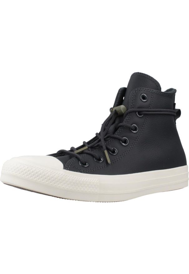 Converse - Buty CONVERSE CHUCK TAYLOR ALL STAR HI SHADOW WOODS Czarny. Kolor: czarny. Materiał: tkanina, skóra