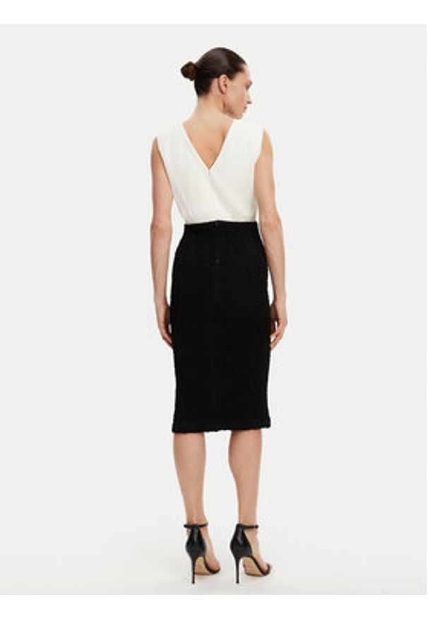 DKNY Sukienka koktajlowa DD4KWD80 Czarny Slim Fit. Kolor: czarny. Materiał: syntetyk. Styl: wizytowy