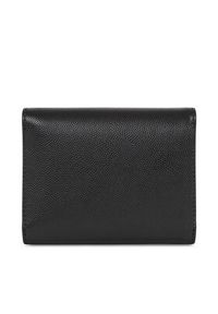 TOMMY HILFIGER - Tommy Hilfiger Mały Portfel Damski Th Timeless Med Flap W Bill AW0AW15258 Czarny. Kolor: czarny. Materiał: skóra