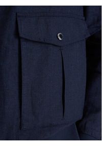 Bugatti Kurtka bomber 171300-11045 Granatowy Regular Fit. Kolor: niebieski. Materiał: len #2