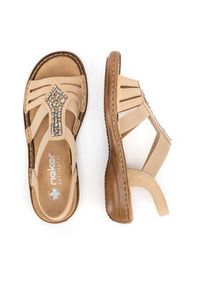 Rieker Sandały 60803-20 Beżowy. Kolor: beżowy. Materiał: syntetyk #7
