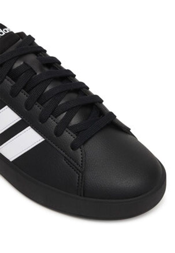 Adidas - adidas Sneakersy Grand Court 3.0 IH1476 Czarny. Kolor: czarny. Materiał: skóra
