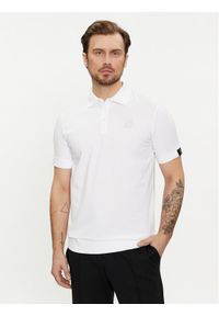 Karl Lagerfeld - KARL LAGERFELD Polo 745019 542221 Biały Regular Fit. Typ kołnierza: polo. Kolor: biały. Materiał: bawełna #1