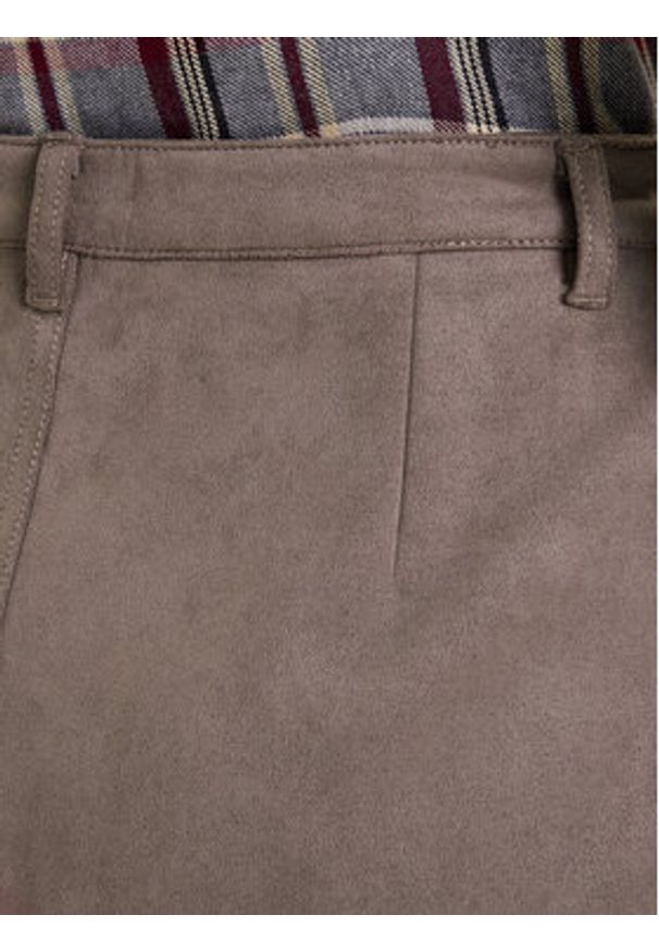 only - ONLY Spódnica z imitacji skóry Amazing 15351289 Beżowy Slim Fit. Kolor: beżowy. Materiał: syntetyk