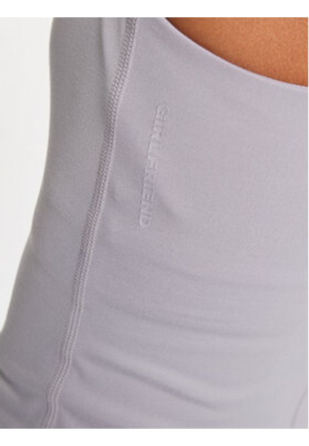 GIRLFRIEND COLLECTIVE - Girlfriend Collective Top Zoe 1024 Fioletowy Slim Fit. Kolor: fioletowy. Materiał: syntetyk