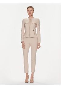 Marciano Guess Spodnie materiałowe Karen 4RGB02 6869Z Beżowy Slim Fit. Kolor: beżowy. Materiał: syntetyk