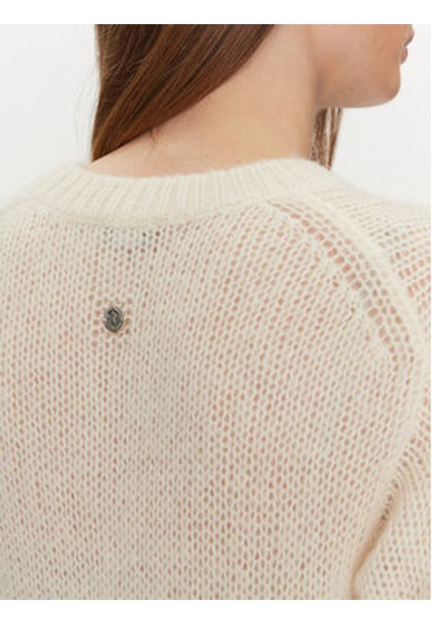 JOOP! Sweter 58 KN58Kima 10015666 30044779 Écru Loose Fit. Materiał: wełna, syntetyk