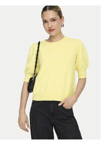 only - ONLY Sweter Rica 15318551 Żółty Regular Fit. Kolor: żółty. Materiał: syntetyk #7