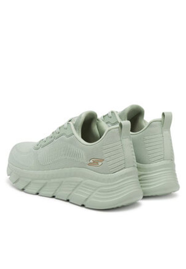 skechers - Skechers Sneakersy Bobs B Flex Hi-Flying Hi 117385/SAGE Zielony. Kolor: zielony. Materiał: materiał
