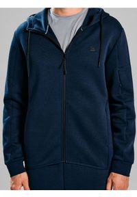 Sinsay - Rozpinana bluza z kapturem - granatowy. Typ kołnierza: kaptur. Kolor: niebieski
