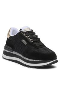 Sneakersy Liu Jo Amazing 10 BF3057 PX027 Black 22222. Kolor: czarny. Materiał: materiał #1