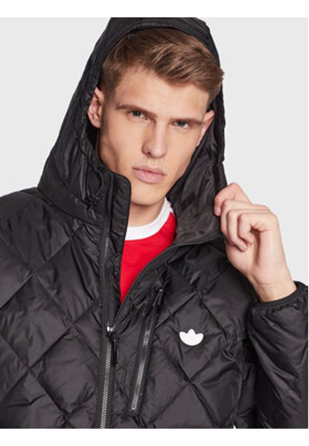 Adidas - adidas Kurtka puchowa Down Quilted Puffer HL9205 Czarny Regular Fit. Kolor: czarny. Materiał: syntetyk