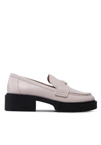 Loafersy Coach. Kolor: beżowy
