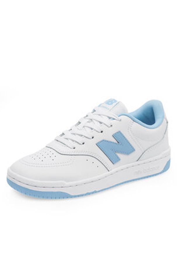 New Balance Sneakersy BB80BLU W Biały. Kolor: biały. Materiał: skóra