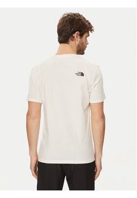 The North Face T-Shirt Foundation Coordinates NF0A882Z Écru Regular Fit. Materiał: syntetyk, bawełna