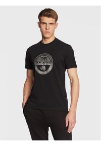 Napapijri T-Shirt S-Bollo NP0A4H9K Czarny Regular Fit. Kolor: czarny. Materiał: bawełna #1
