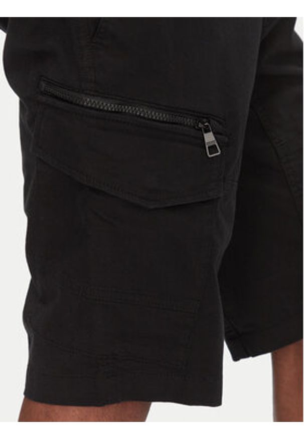 Tom Tailor Denim Szorty materiałowe 1044836 Czarny Regular Fit. Kolor: czarny. Materiał: bawełna
