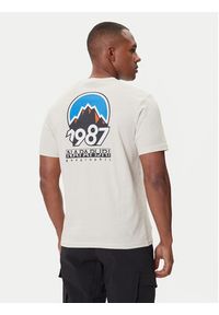 Napapijri T-Shirt S-Montepiana NP0A88SV Beżowy Regular Fit. Kolor: beżowy. Materiał: bawełna #3