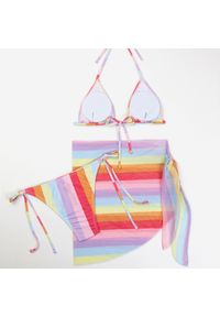 Intica - Bikini z pareo na plażę i basen Constanse. Kolor: wielokolorowy. Materiał: materiał #7