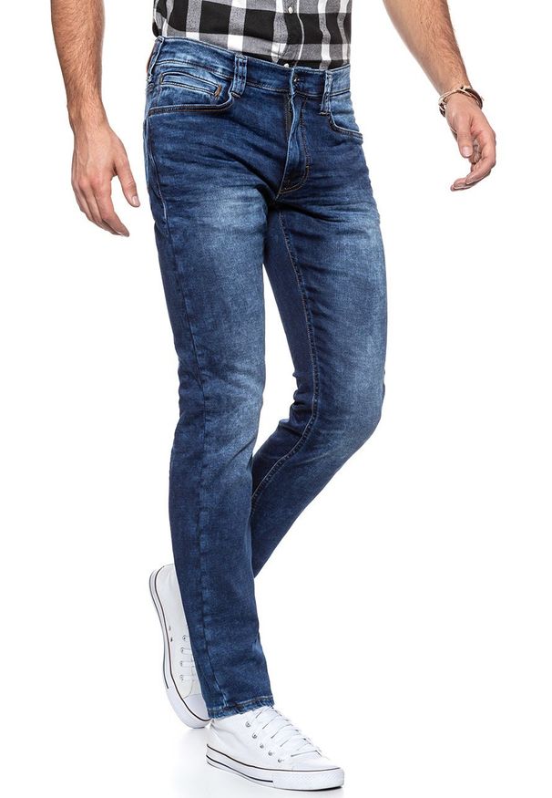 Mustang - SPODNIE MĘSKIE MUSTANG Oregon Tapered K DENIM BLUE 1006064 5000 683. Stan: obniżony