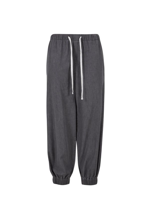 Urban Classics - Spodnie Do Joggingu Damskie Denim Lekkie. Kolor: szary. Materiał: denim. Długość: długie. Sport: bieganie