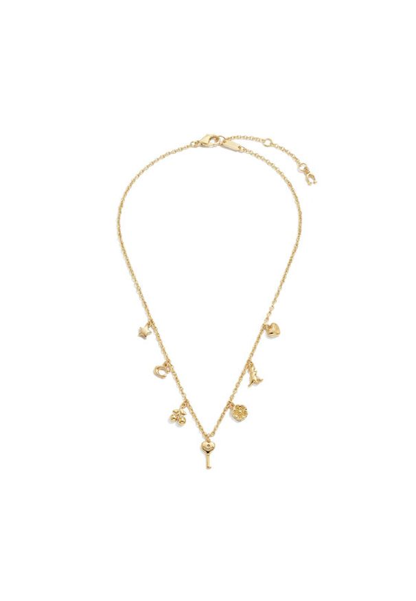 Coach Naszyjnik 37557549 Złoty. Materiał: metalowe. Kolor: złoty