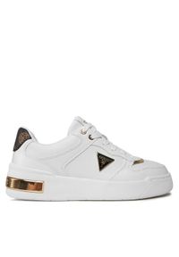 Guess Sneakersy Clarkz2 FLPCLK FAL12 Biały. Kolor: biały. Materiał: skóra