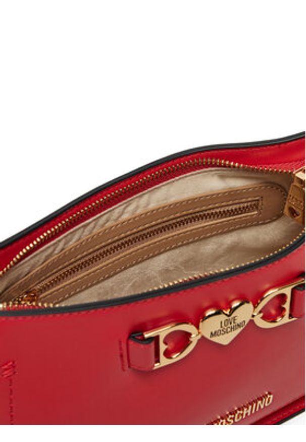 Love Moschino - LOVE MOSCHINO Torebka JC4062PP1ML1150A Czerwony. Kolor: czerwony. Materiał: skórzane