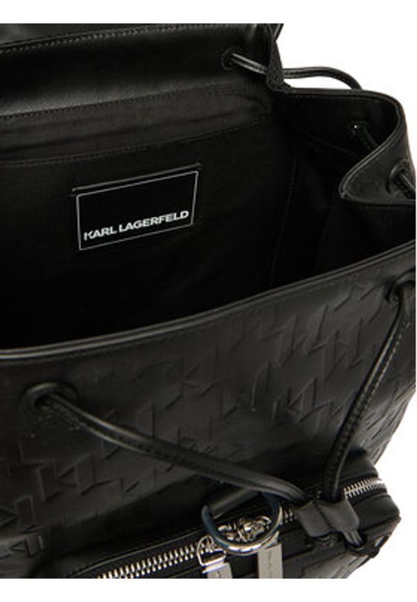 Karl Lagerfeld - KARL LAGERFELD Plecak A3M30180 Czarny. Kolor: czarny. Materiał: materiał