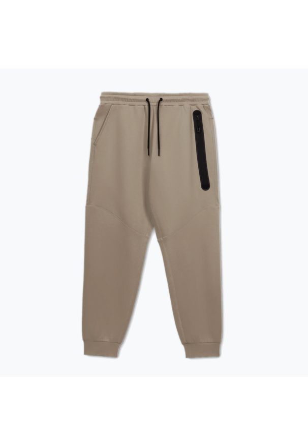 PITBULL - Spodnie Pitbull Pocket Dogwood Track Pants. Kolor: beżowy. Sport: fitness