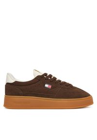 Sneakersy Tommy Jeans. Kolor: brązowy #1