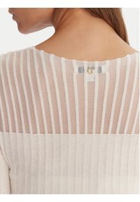 Guess Sweter W5BR62 Z0890 Écru Slim Fit. Materiał: syntetyk #4