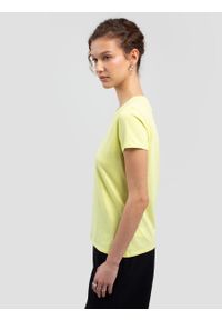Big-Star - Koszulka damska bawełniana z nadrukiem limonkowa Benea 300. Okazja: na imprezę, na co dzień. Kolor: zielony. Materiał: bawełna. Wzór: nadruk. Styl: casual, klasyczny