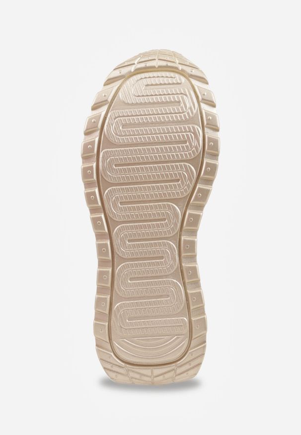 Born2be - Białe Skórzane Sneakersy na Grubej Podeszwie Cezelina. Okazja: na co dzień. Kolor: biały. Materiał: skóra