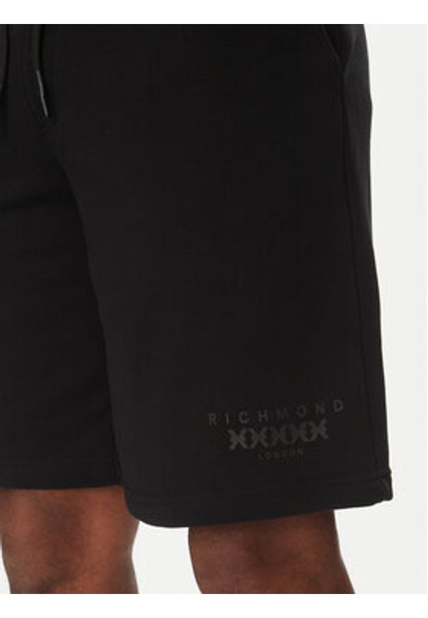 Richmond X Szorty sportowe UMP25007BE Czarny Regular Fit. Kolor: czarny. Materiał: bawełna. Styl: sportowy