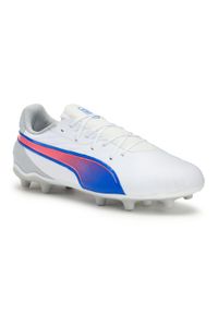 Puma - Buty piłkarskie dziecięce PUMA King Match FG/AG Jr. Kolor: biały. Sport: piłka nożna