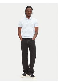 Tommy Jeans Polo DM0DM20676 Błękitny Slim Fit. Typ kołnierza: polo. Kolor: niebieski. Materiał: bawełna #4