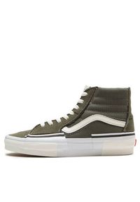 Vans Tenisówki Sk8-Hi Reconst VN0005UKOLO1 Zielony. Kolor: zielony. Materiał: zamsz, skóra