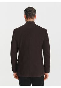 Pako Lorente - PAKO LORENTE – Brązowa marynarka męska. Kolor: szary, beżowy, brązowy. Materiał: poliester, wiskoza, elastan. Sezon: jesień #4