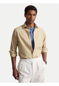 Polo Ralph Lauren Koszula 710805564515 Beżowy jasny Regular Fit. Typ kołnierza: polo. Kolor: beżowy. Materiał: bawełna #1