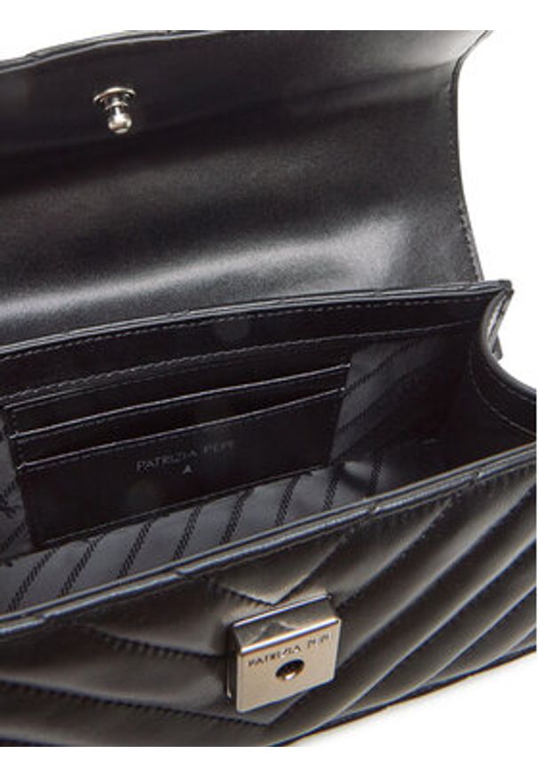 Patrizia Pepe Torebka 8B0032/L116-K419 Czarny. Kolor: czarny. Materiał: skórzane